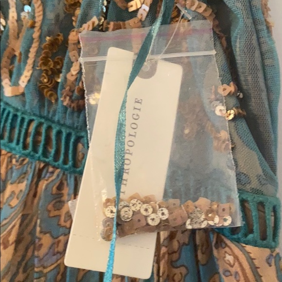 Anthropologie sequin and silk maxi dress - Picture 4 of 5